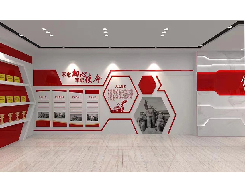社區(qū)黨建文化墻設(shè)計制作，基層黨建文化墻設(shè)計(圖1)